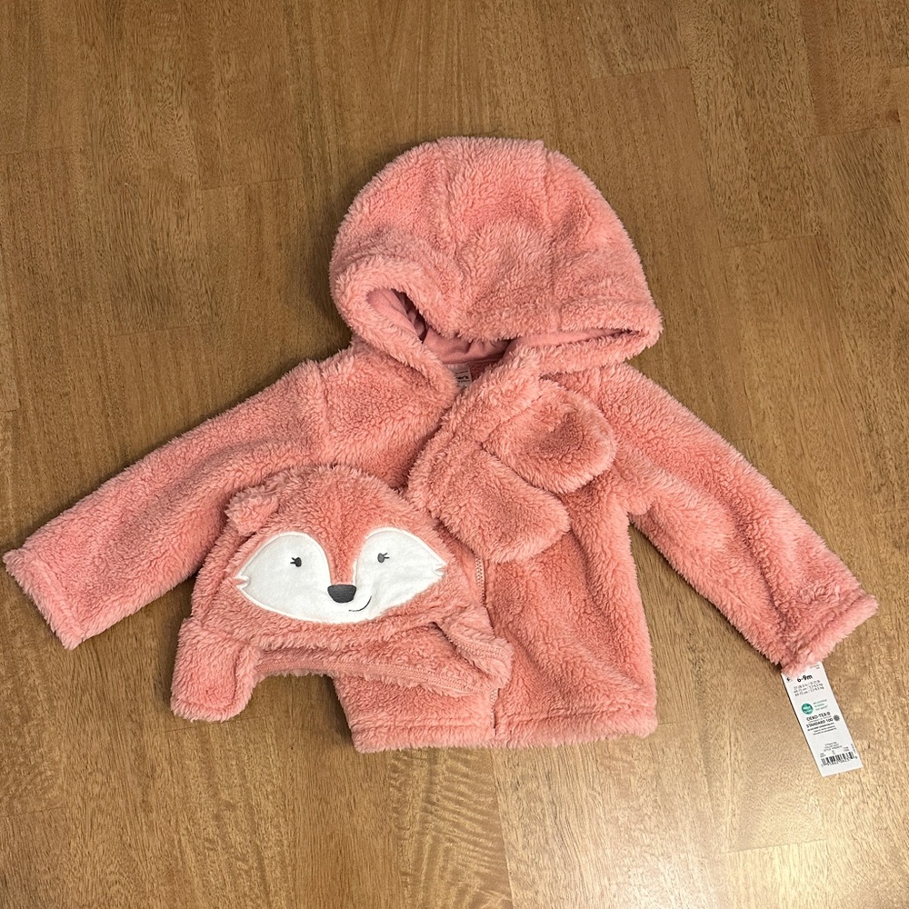 Carter's Soft Pink Fleece Baby Jacket
